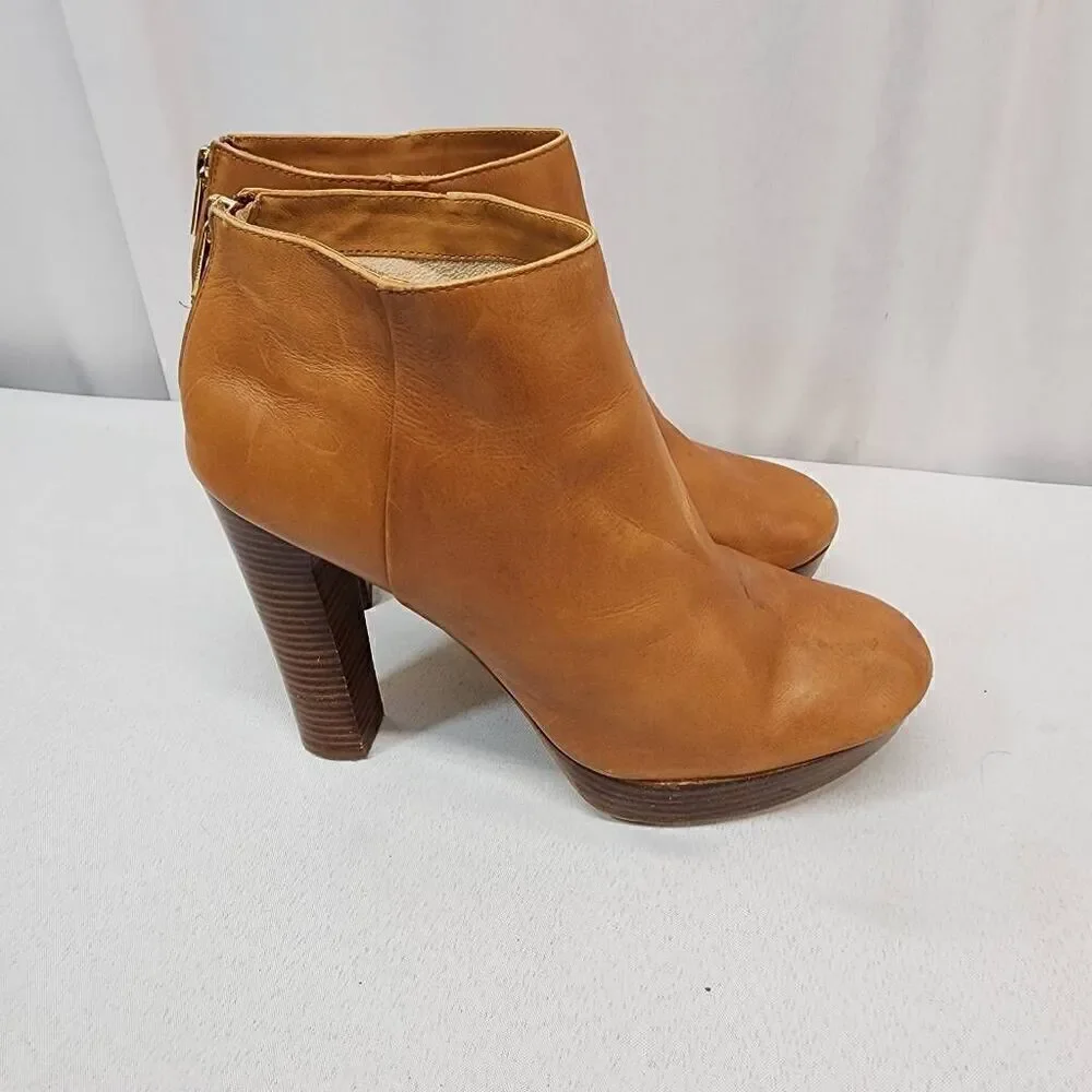 Michael Kors Size 10 Women's Leather Ankle Booties Lesly 5
